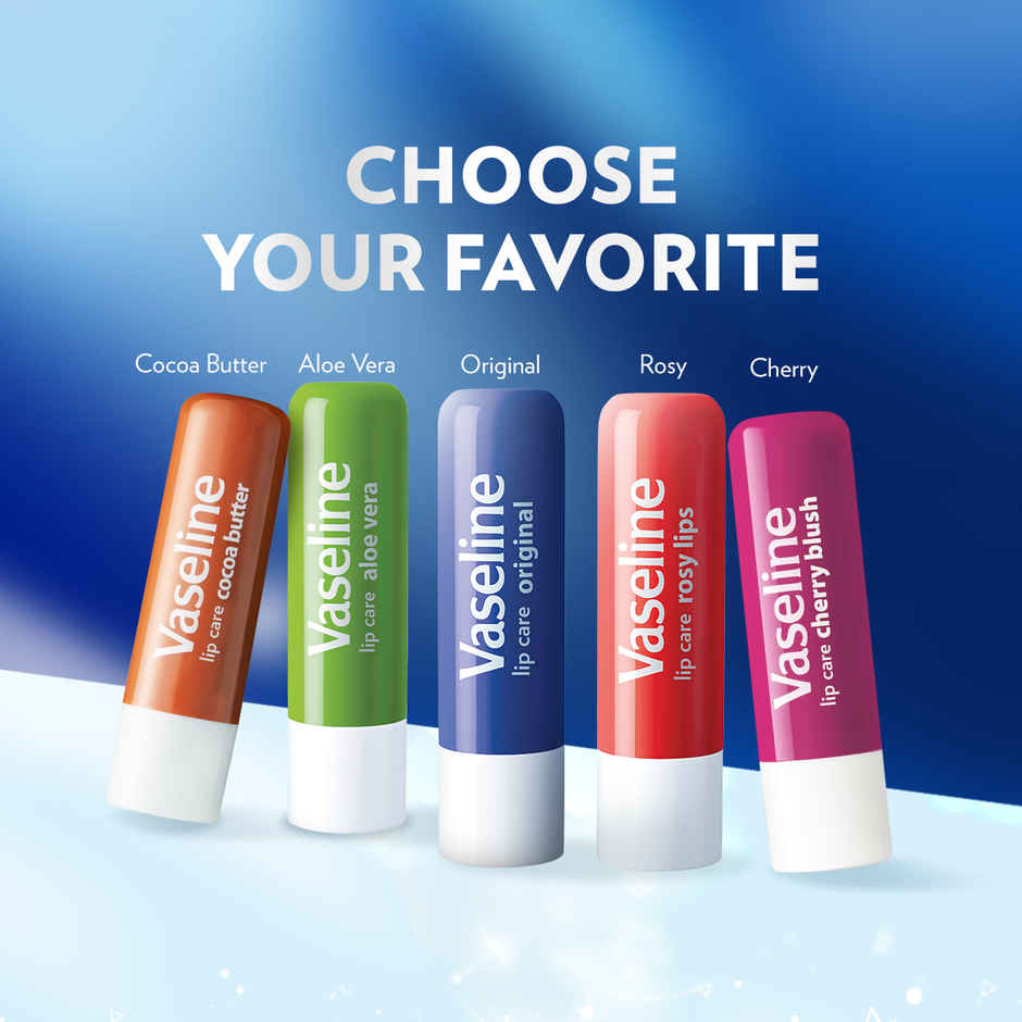 Vaseline Lip Care Aloe Vera Lip Balm with Aloe Extract & Petroleum Jelly