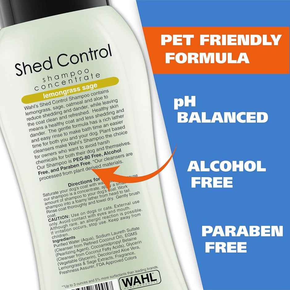 Wahl Shed Control Shampoo - Lemongrass Sage