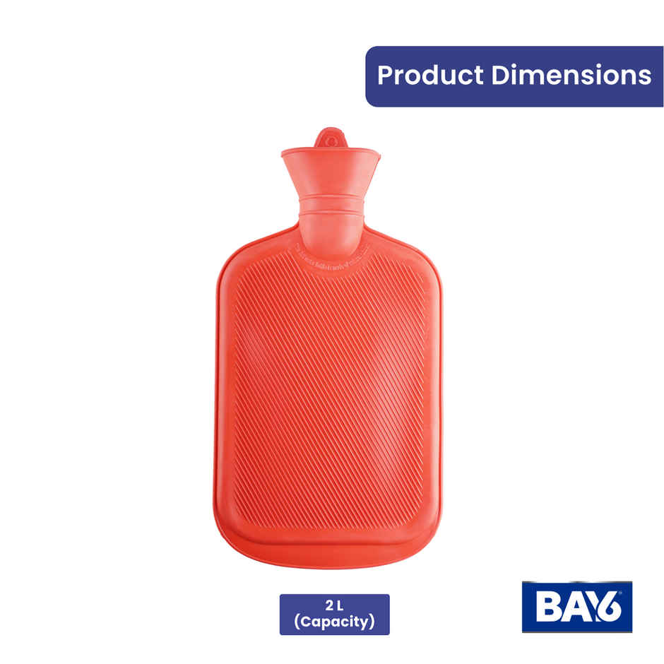 BAY6 Hot Water Bag For Pain Relief, 2L, Assorted Color