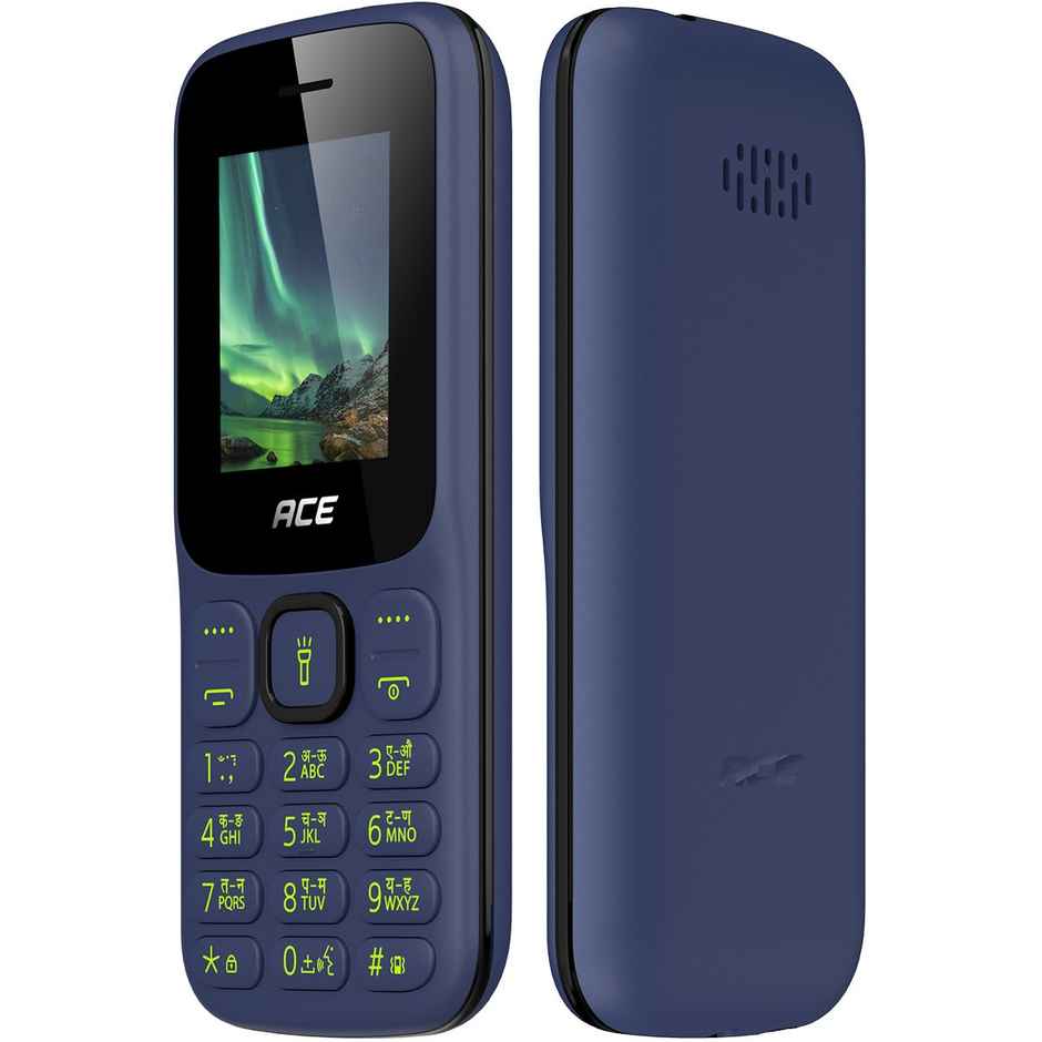 itel Ace 3 Shine Keypad Mobile | 1.8" Display | 1000 mAh Battery | Deep Blue