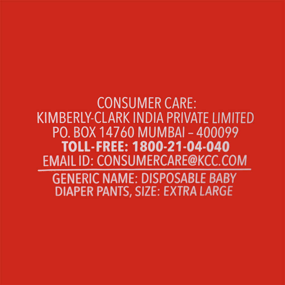 Huggies Complete Comfort Wonder Baby Diapers | Pant Style | XL | 56 pcs