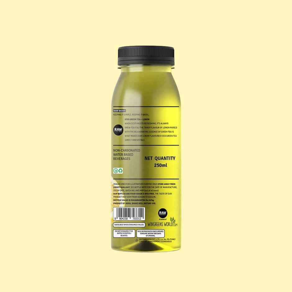 RAW Pressery Iced Green Tea  Lemon  Ice Tea
