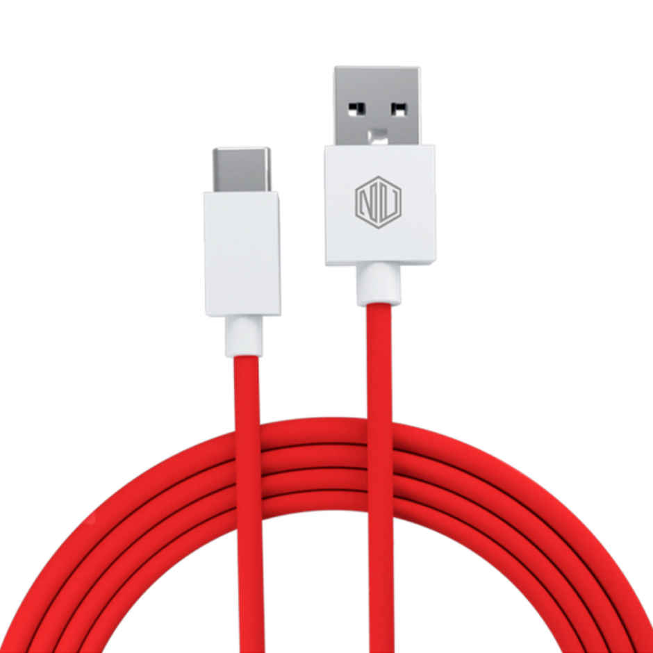Nu Republic Blaze Hypersonic 50W USB Type C Cable 3.5 A 1 m Supports All Fast Charging Technologies (Compatible with Mobile, Tablet, Laptop, Speakers, One Cable) - Red