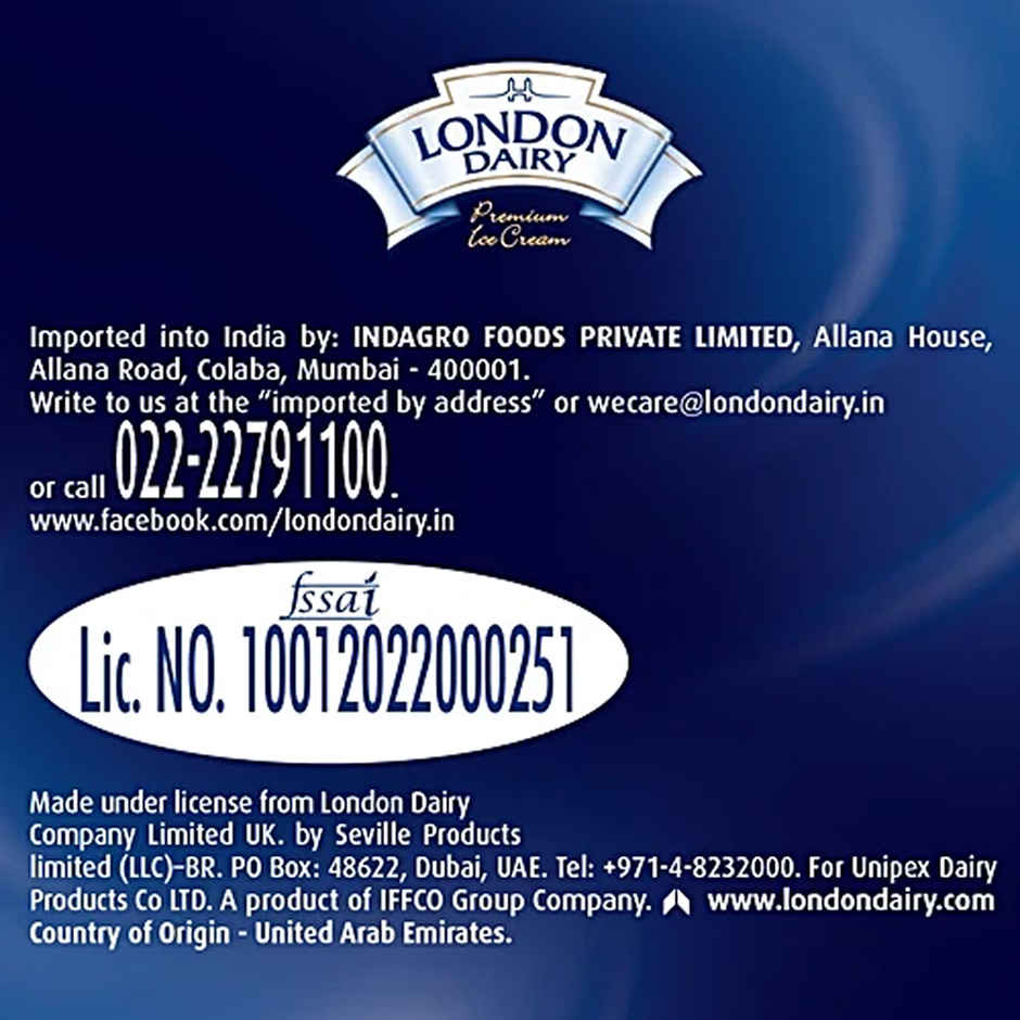 London Dairy Cookies And Cream Ice Cream