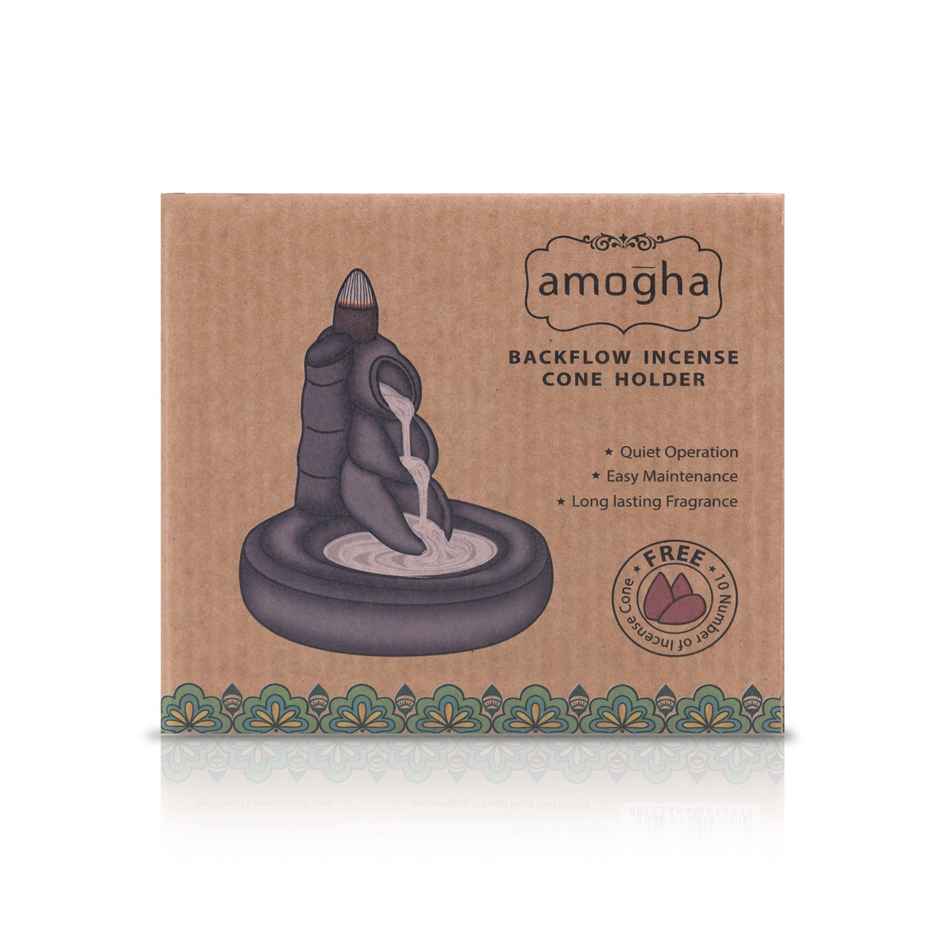 IRIS Amogha Backflow Incense Cone Holder | Bamboo