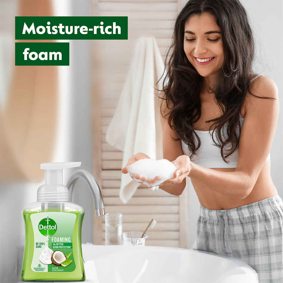 Dettol Aloe Coconut Foaming Hand Wash | Moisturizing Foam | Handwash Pump