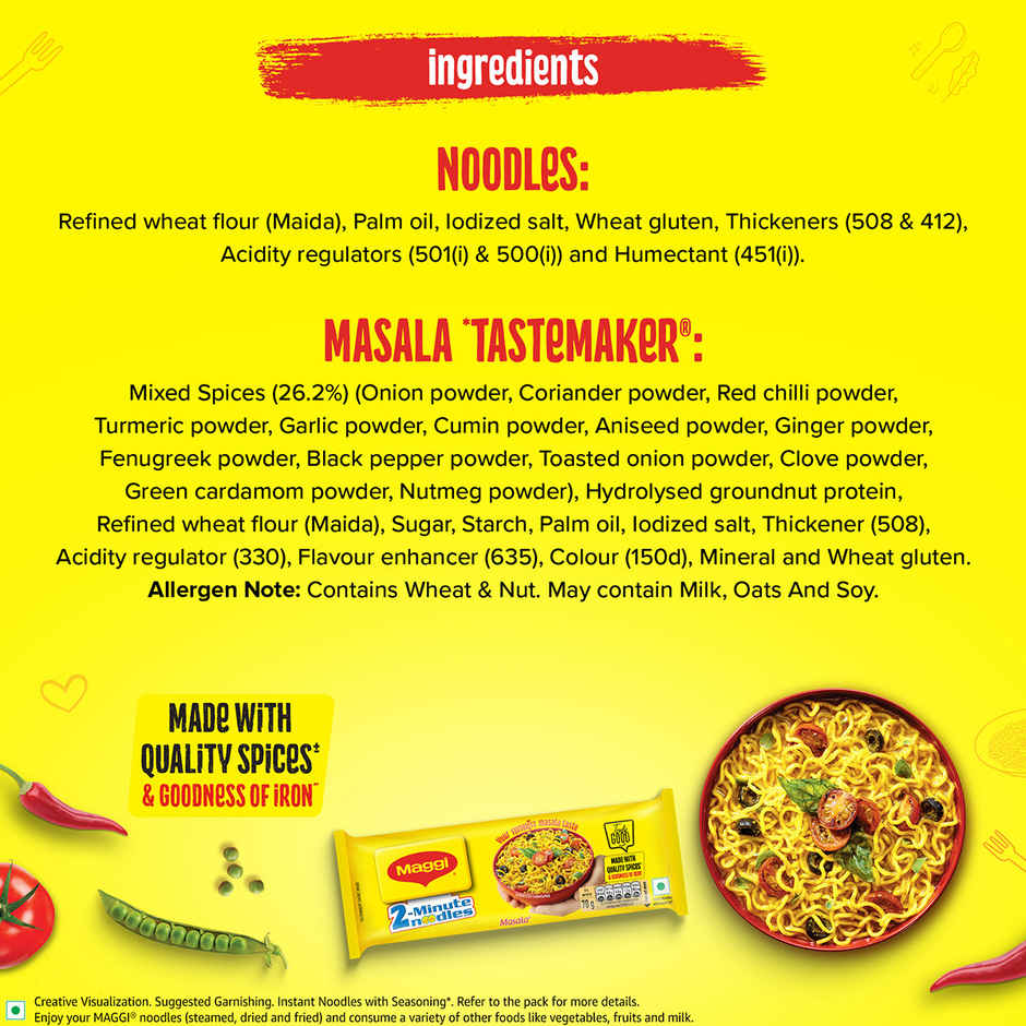 MAGGI 2-Minute Instant Noodles | Masala Noodles | Made With Quality Spices