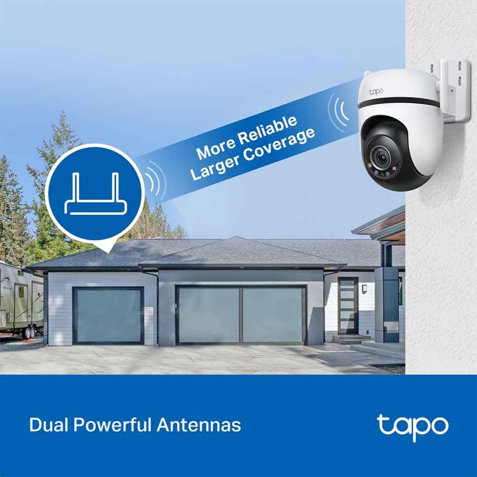 TP-link Tapo C520WS 2K QHD 4MP Outdoor Pan/Tilt Security Wi-Fi Camera, IP66 ,360° Visual Coverage