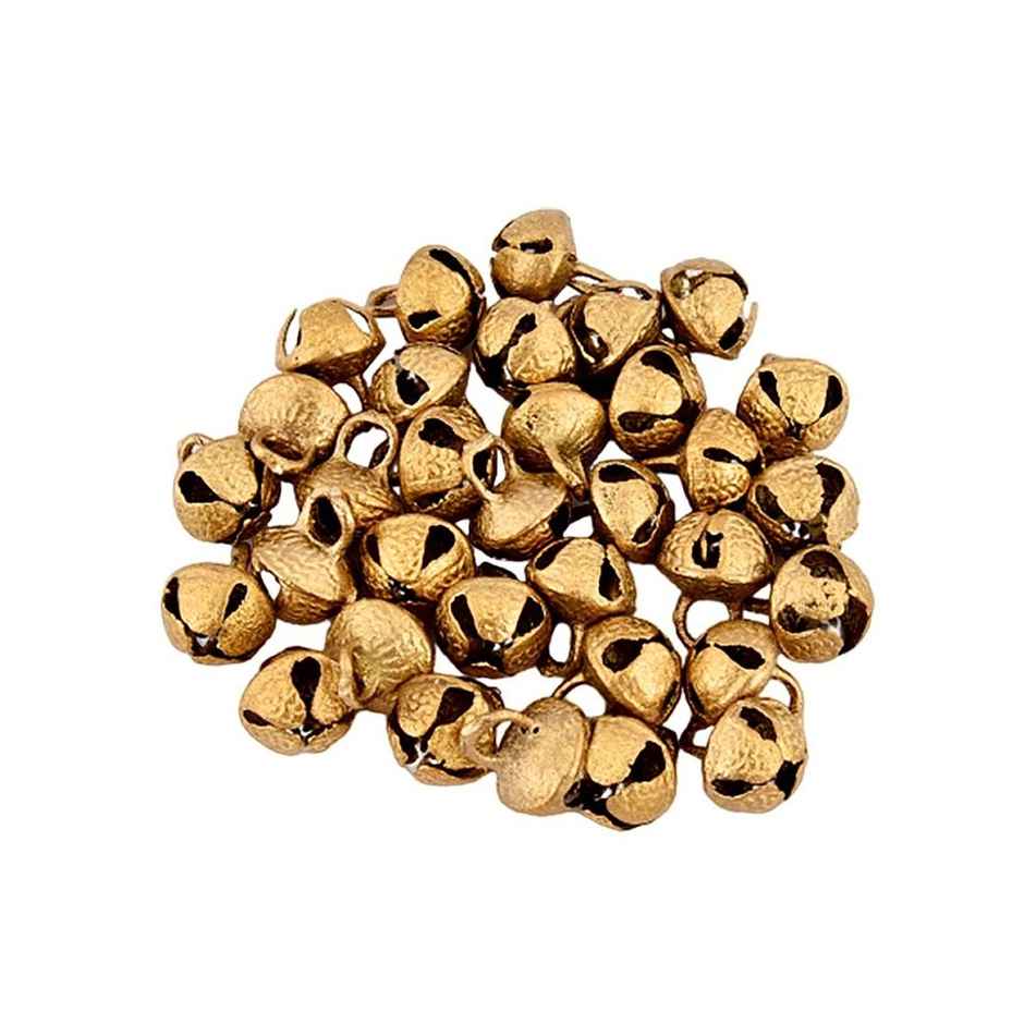 Uapan Brass Ghungroo Loose Big, Pack Of 50