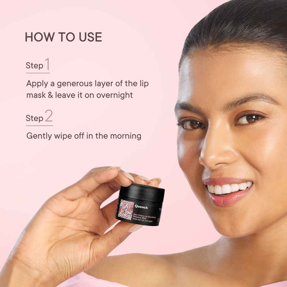 Quench Botanics Mon Cherry Lip Nourishing Sleeping Mask, 15ml
