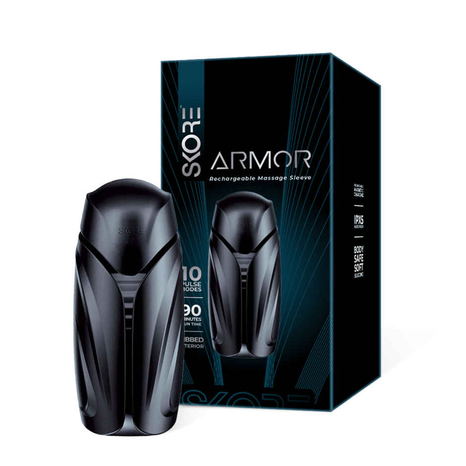 Skore Armour - Rechargeable Massage Sleeve Storker | Waterproof - Magnetic rechargeble Charging
