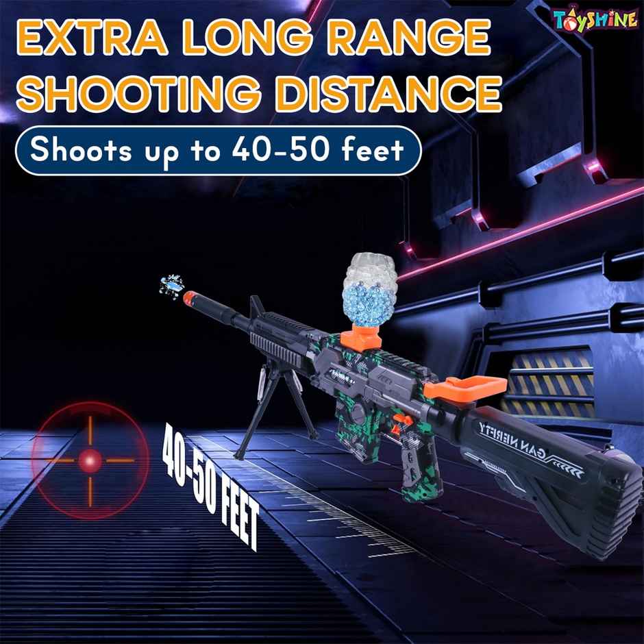 Toyshine 103cm Dual Mode Electric Blaster Gun with 1000 Gelly Balls for Long Range Shooting Fun