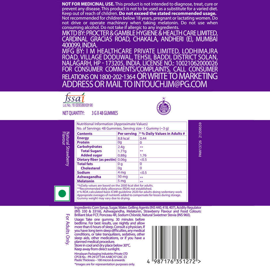 Vicks ZzzQuil Natura Sleep Gummies With Melatonin & Ashwagandha