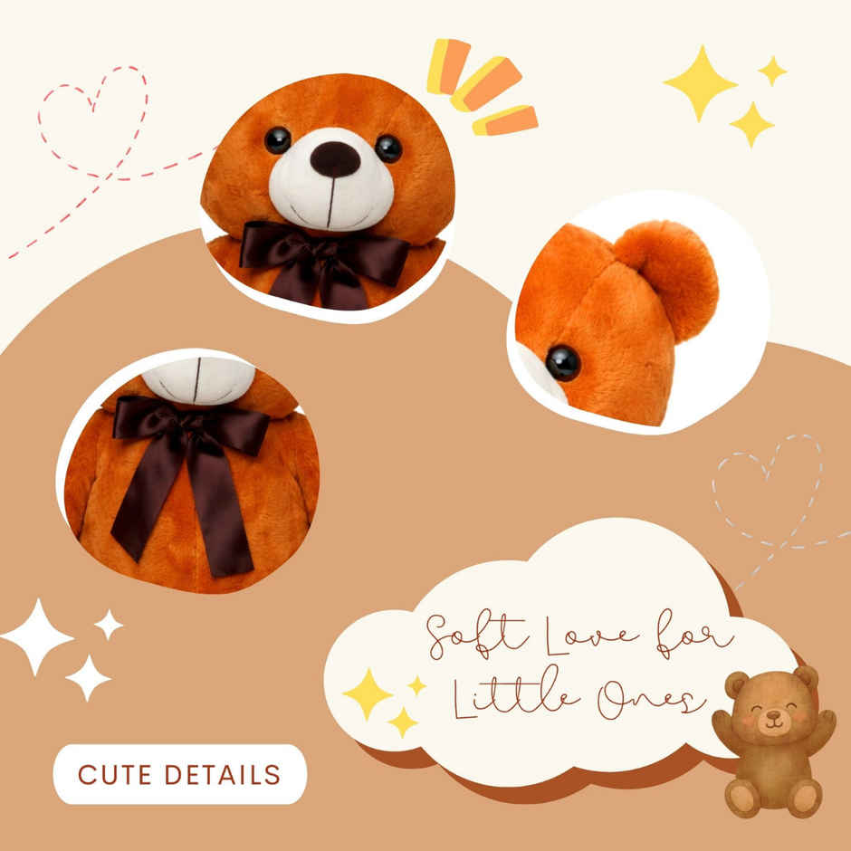 ToyTales Wolly Bear Teddy Soft Toy | Plushie Stuffed Animal Toys | Birthday Gift for Kids | Brown | 95cm