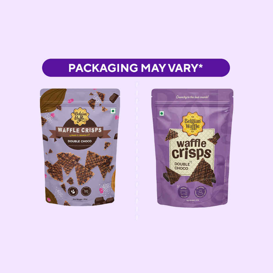 The Belgian Waffle Co Double Choco Crisps | Crispy & Chocolatey