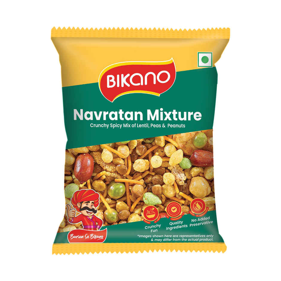 Bikano Navratan Mixture | Crunchy & Spicy Indian Snack | Protein & Fiber-Rich | Tea-Time & Anytime Snack
