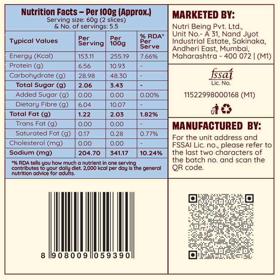 The Health Factory Zero Maida Classic Sourdough | Clean Label
