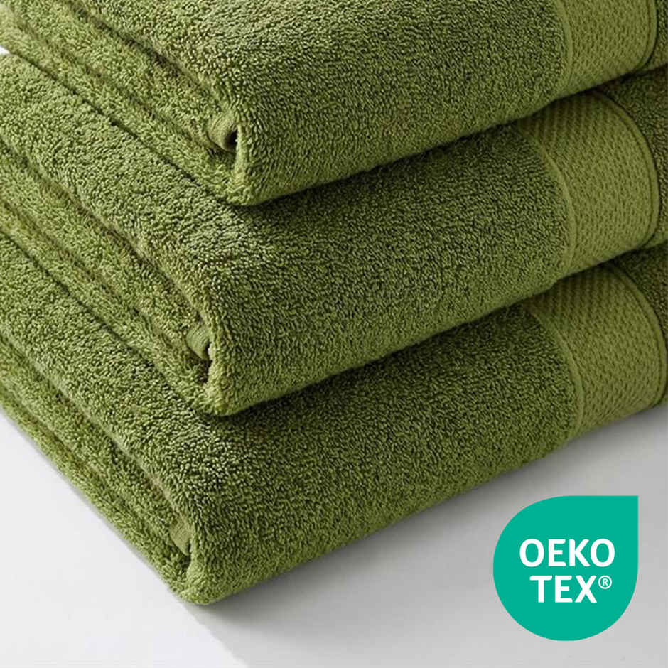 Mytrident Urban Comfort Cotton Bath Towel | Olive