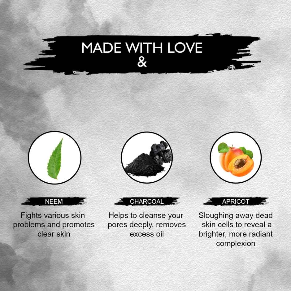 Nimbarka Neem Charcoal Face Wash Deep Cleansing Anti-Bacerial & Oil Control