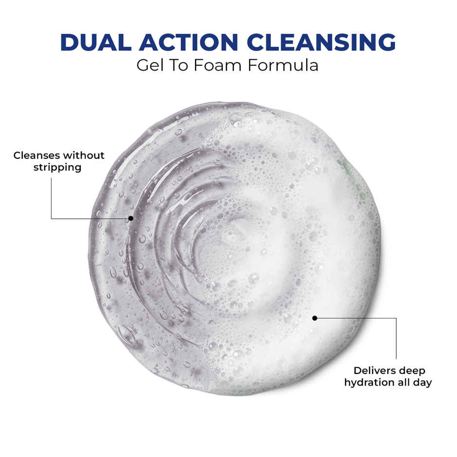 Conscious Chemist Gentle Hydrating Face Wash For Dry Skin With Hyaluronic Acid And Ceramides