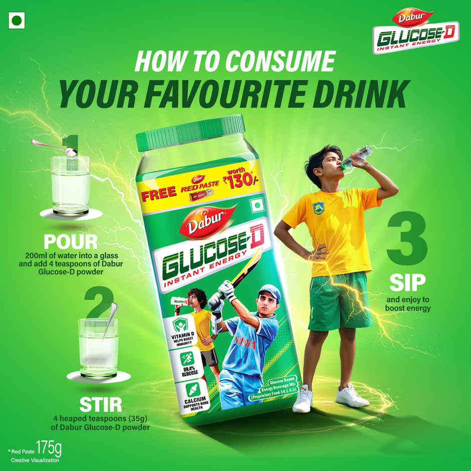 Dabur Health Care Lemon Glucose-D Powder