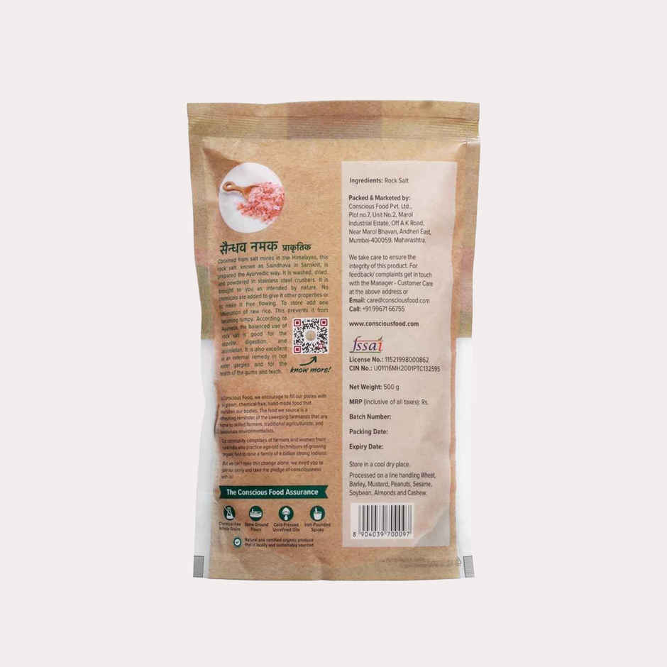Conscious Food Rock Salt | Unprocessed | Pure And Natural