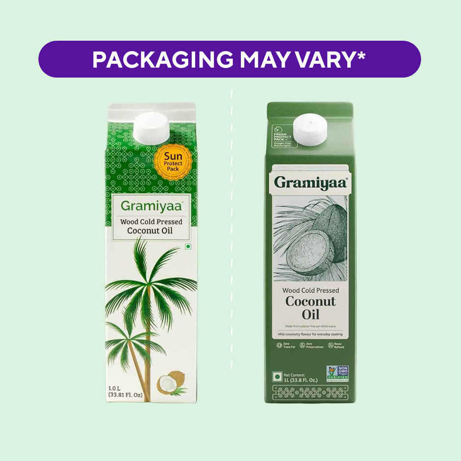 Gramiyaa Coconut Wood Cold Pressed Oil (Nariyal Oil)