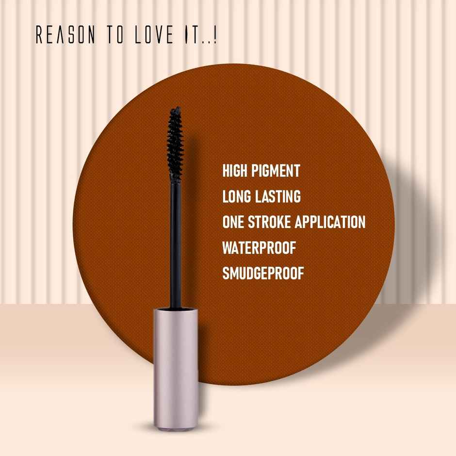 Mattlook Big Eyes Long Lasting Super Waterproof Smudge Proof Mascara | Intense Black Color | Black