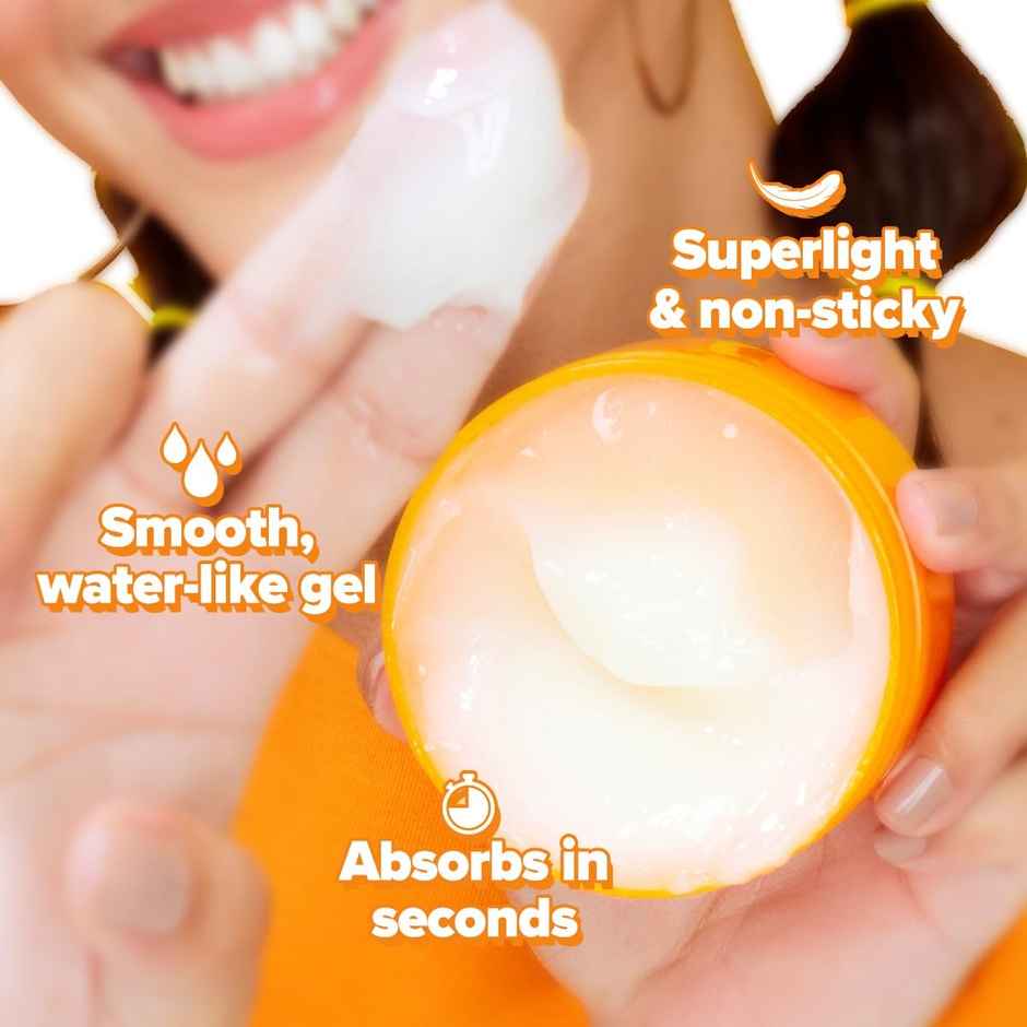 Aqualogica Glow+ Hydra Gel Moisturizer With Papaya & Vitamin C For 24 Hour Intense Hydration | Tested On GenZ