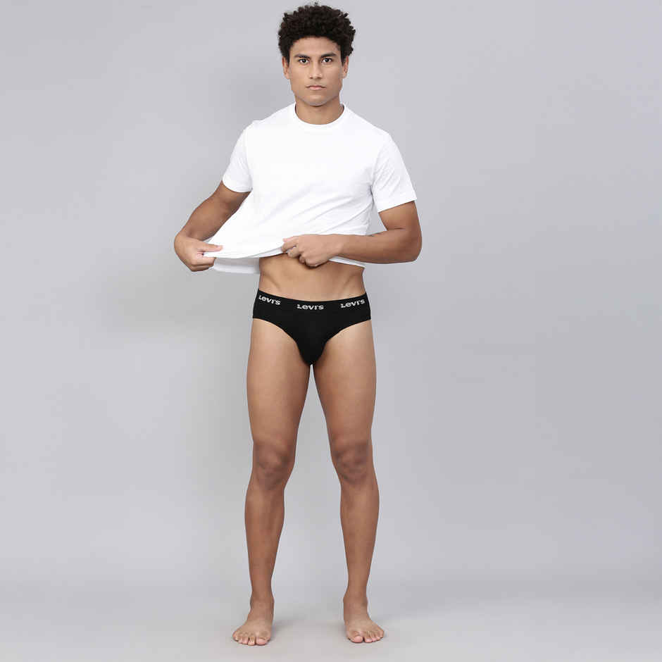 Levi's 009 Men's Neo Brief | Contoured Double Pouch | Pack of 2 | Black,Navy | XL
