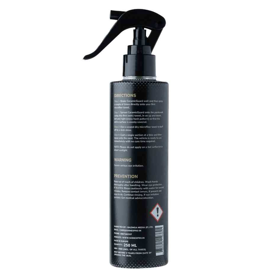 ShineXPro DIY Ceramic Coating For Car | Hydrophobic | Extreme Gloss | Slickness & UV Protection