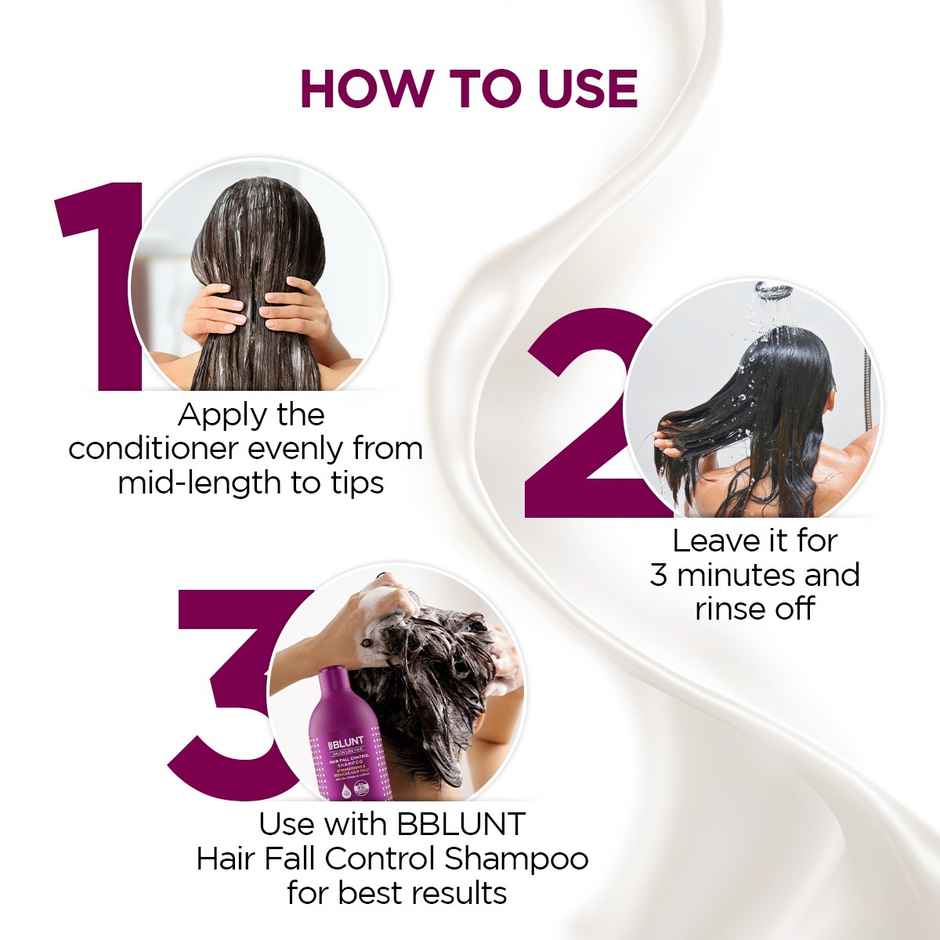 BBlunt Hair Fall Control Conditioner Pea Protein & Caffeine For Stronger Hair
