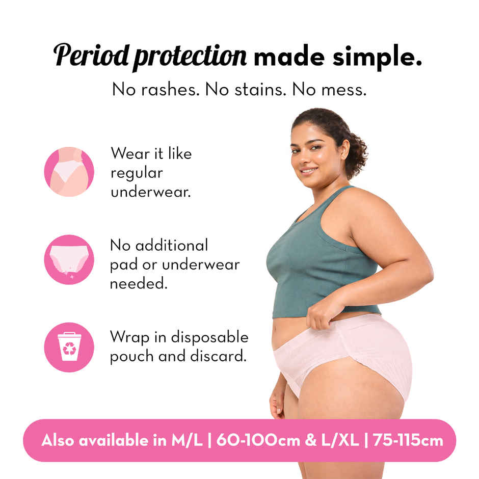 Plush Comfort High Waist Period Panty | XL/2XL