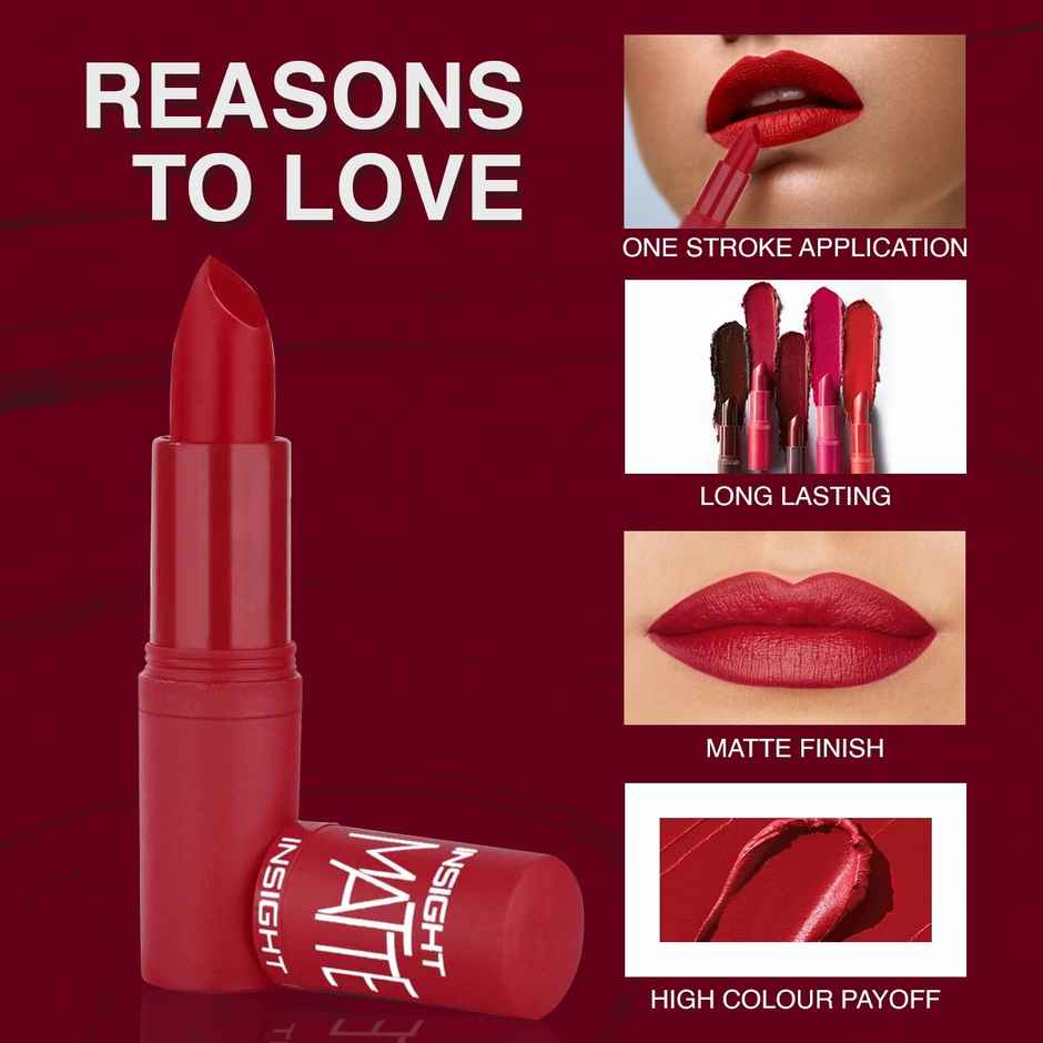 Insight Cosmetics Matte Lipstick - A6 First Love