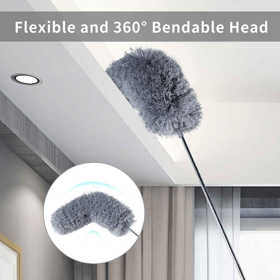 Zulaxy Flexible & Extendable Feather Cleaning Duster for Ceilings & Fans | 100 in