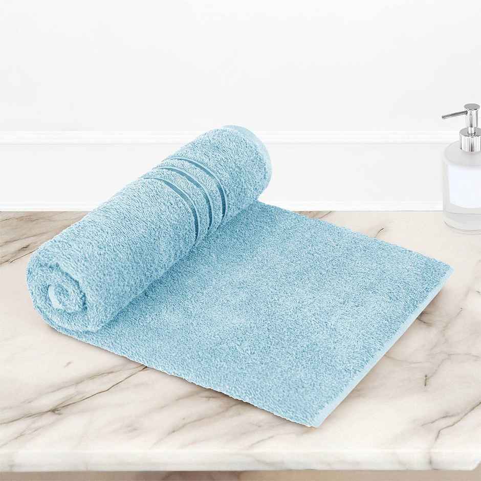 Home Elegance by myTrident Comfort Living Cotton Bath Towel | 70cm x 140cm | 400 GSM | Cool Blue