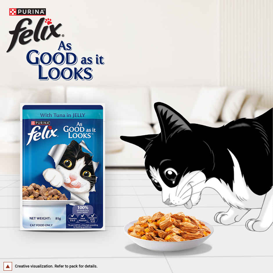 Felix Tuna Jelly Wet Cat Food Adult | Complete & Balanced