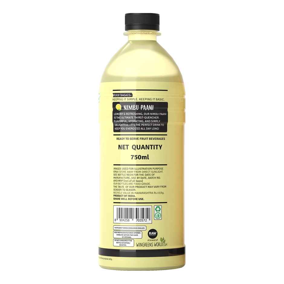 RAW Pressery Nimbu Paani  Nimbu Pani