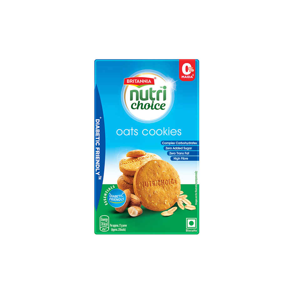 Britannia Nutrichoice Oats Cookies Diabetic Friendly