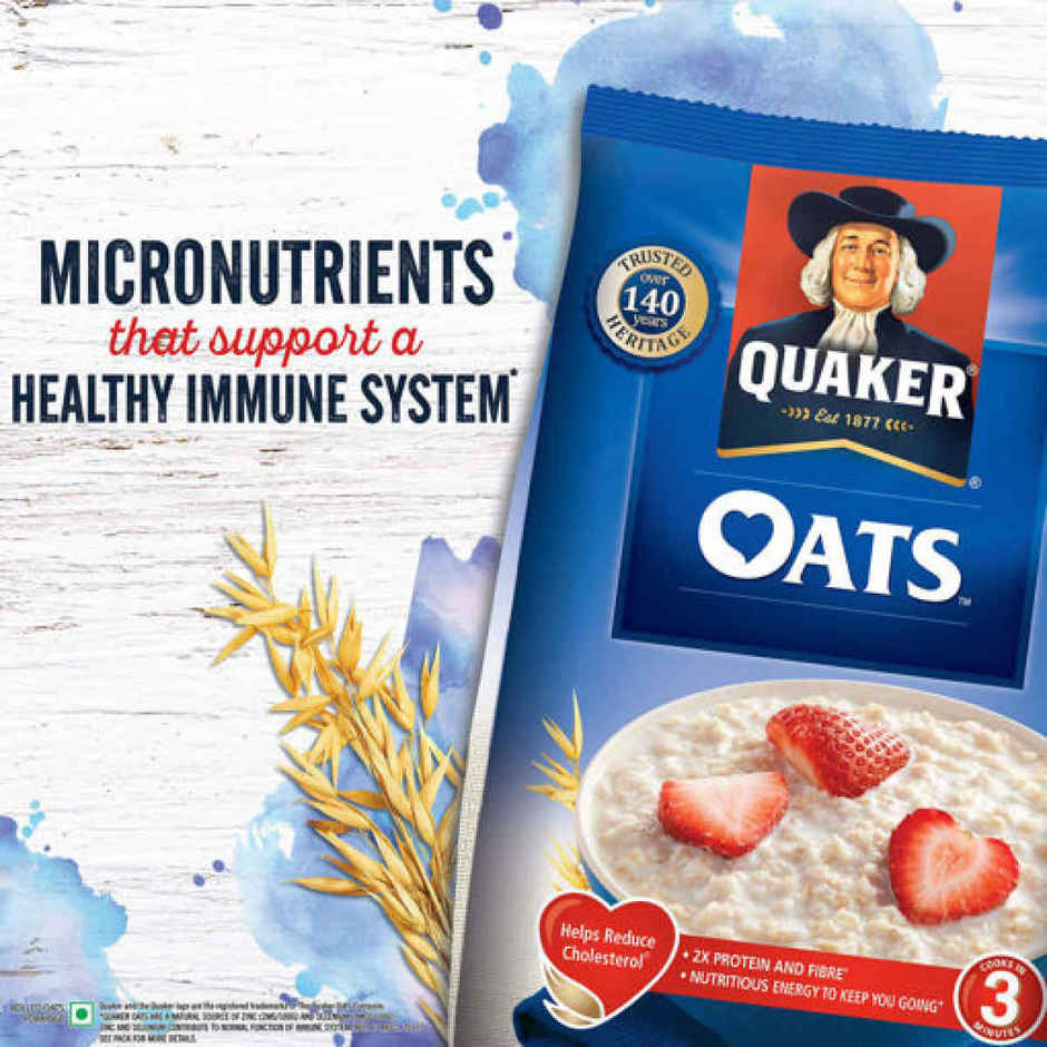 Quaker Rolled Instant Oats | High Protein Breakfast Cereal