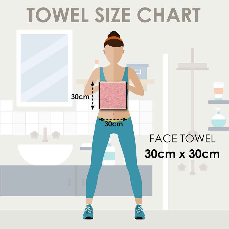 Story@Home 100% Cotton 450 6 Piece Face Towel Wine Red Solid