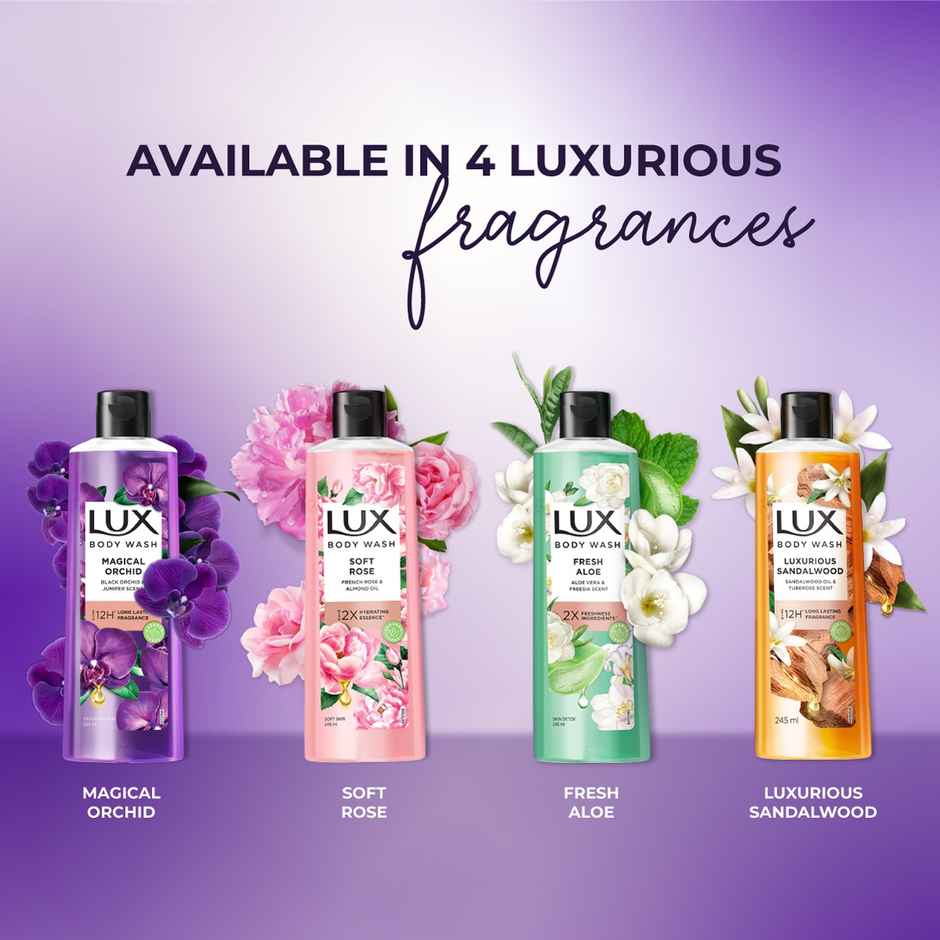 LUX Shower Gel| Black Orchid Fragrance & Juniper Oil Bodywash