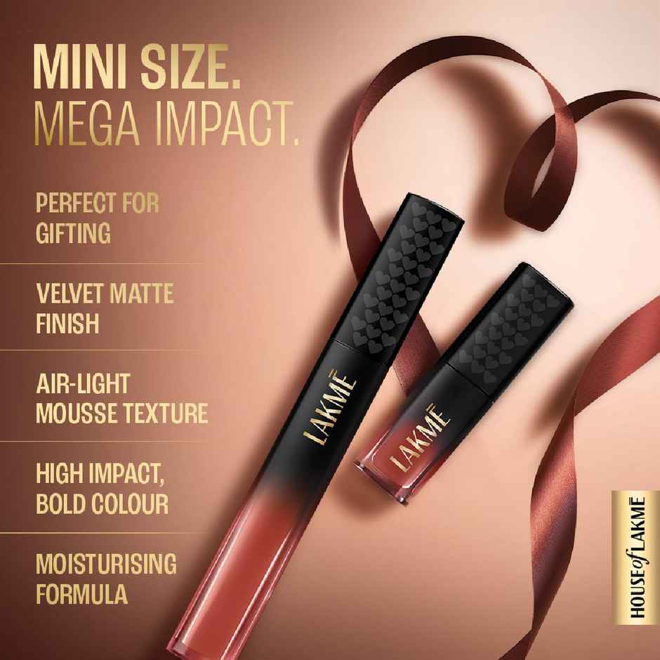 Lakme Xtraordin-airy Lip Mousse Mini | Date Night Pink