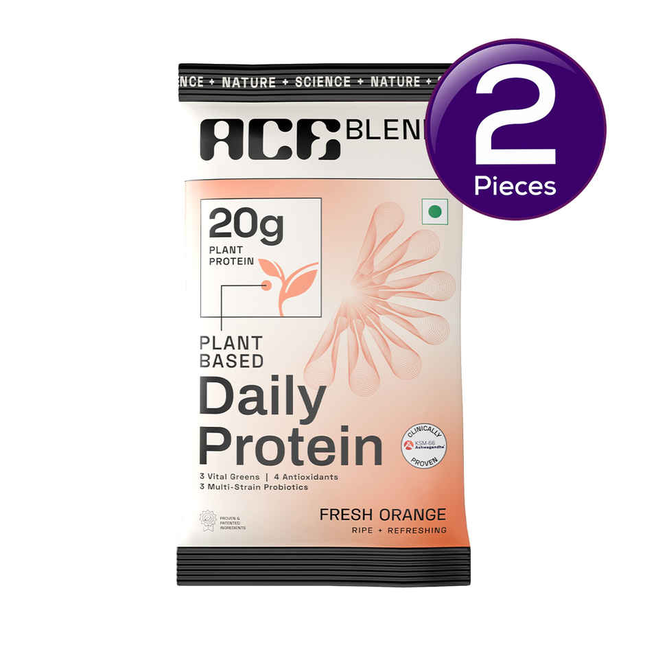 Ace Blend Premium Plant Protein | Orange | Daily Combo
