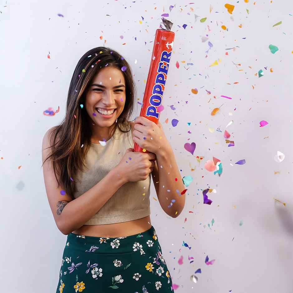Confetti Party Popper | Birthday Celebration Accessories Party Shooter | 30 cm | Propcon