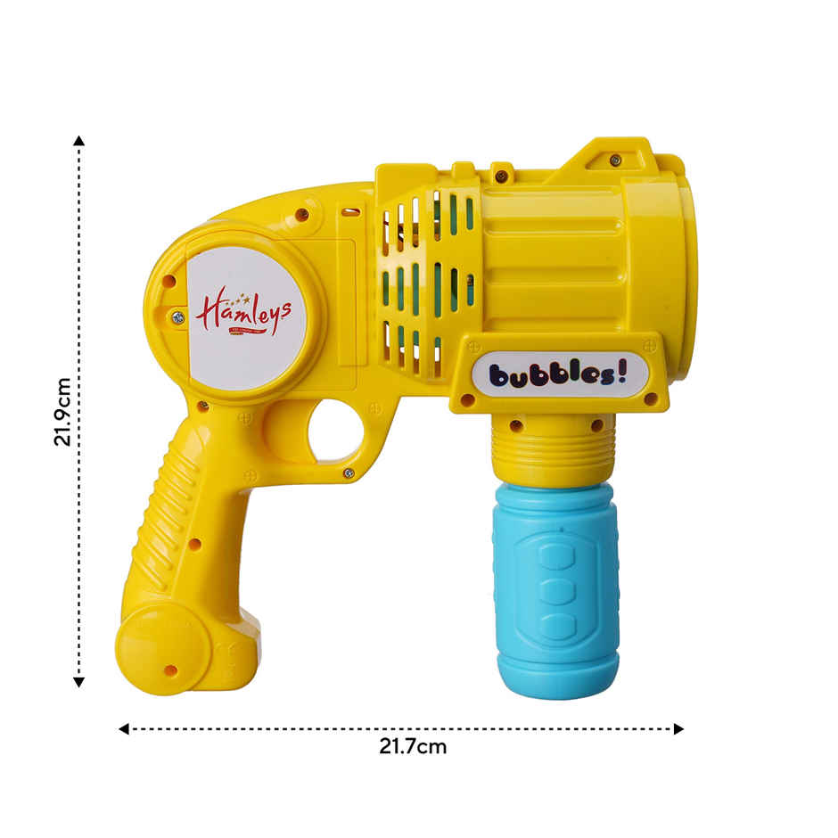 Hamleys Bubble Blaster With Fuel Impulse Toys for Kids Yellow 3Y+ | Toy Gun
