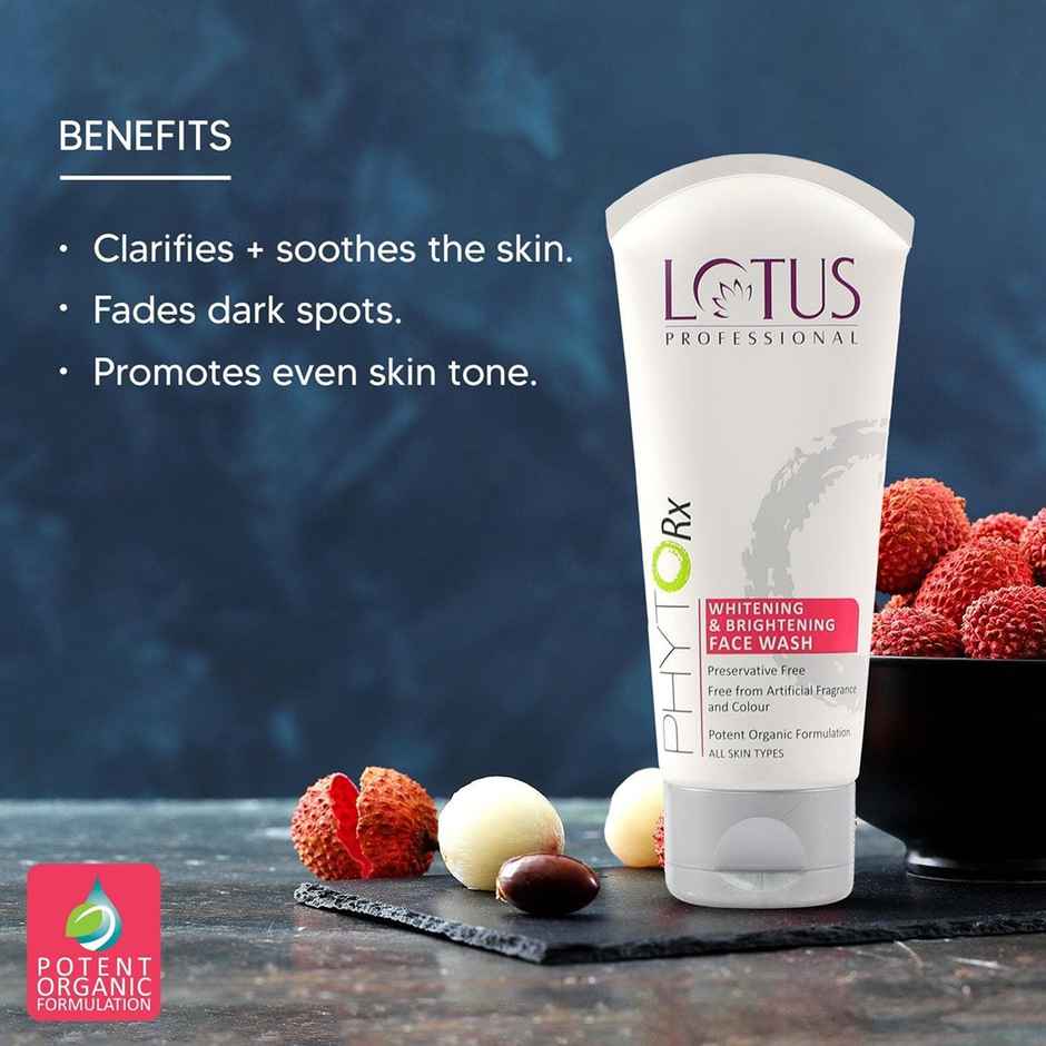 Lotus Professional PhytoRx Whitening & Brightening Face Wash All skin Types Preservative Free