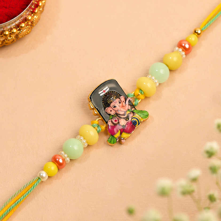Rakhi for Brother | Lord Ganesh & Shiva | Religious | Pack of 1 | Shree Rakhi