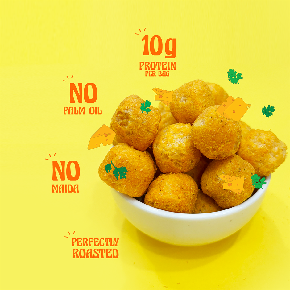 Taali Protein Puffs | Cheese Balls, Roasted, Corn & Jowar Puff, No Maida