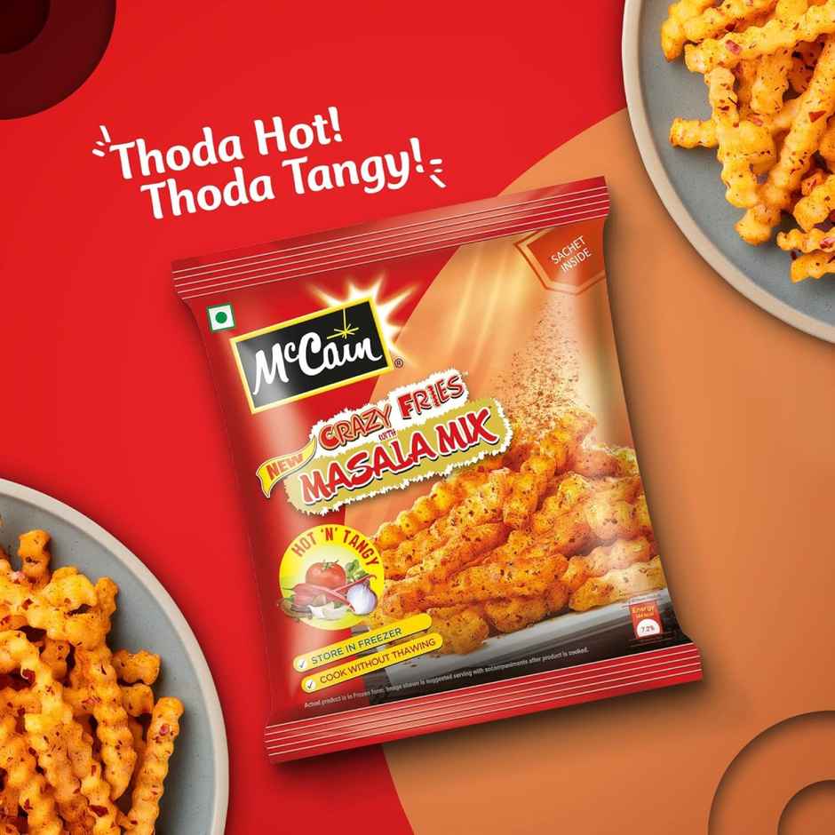 McCain Crazy Fries Masala MixHot 'n' Tangy | Crispy Snack